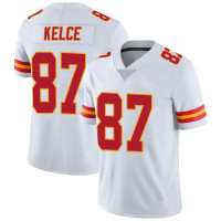 Mens Kansas City Chiefs Travis Kelce White Limited Vapor Untouchable Jersey